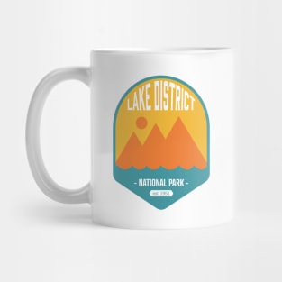 Lake District National Park Logo Badge Design Mug